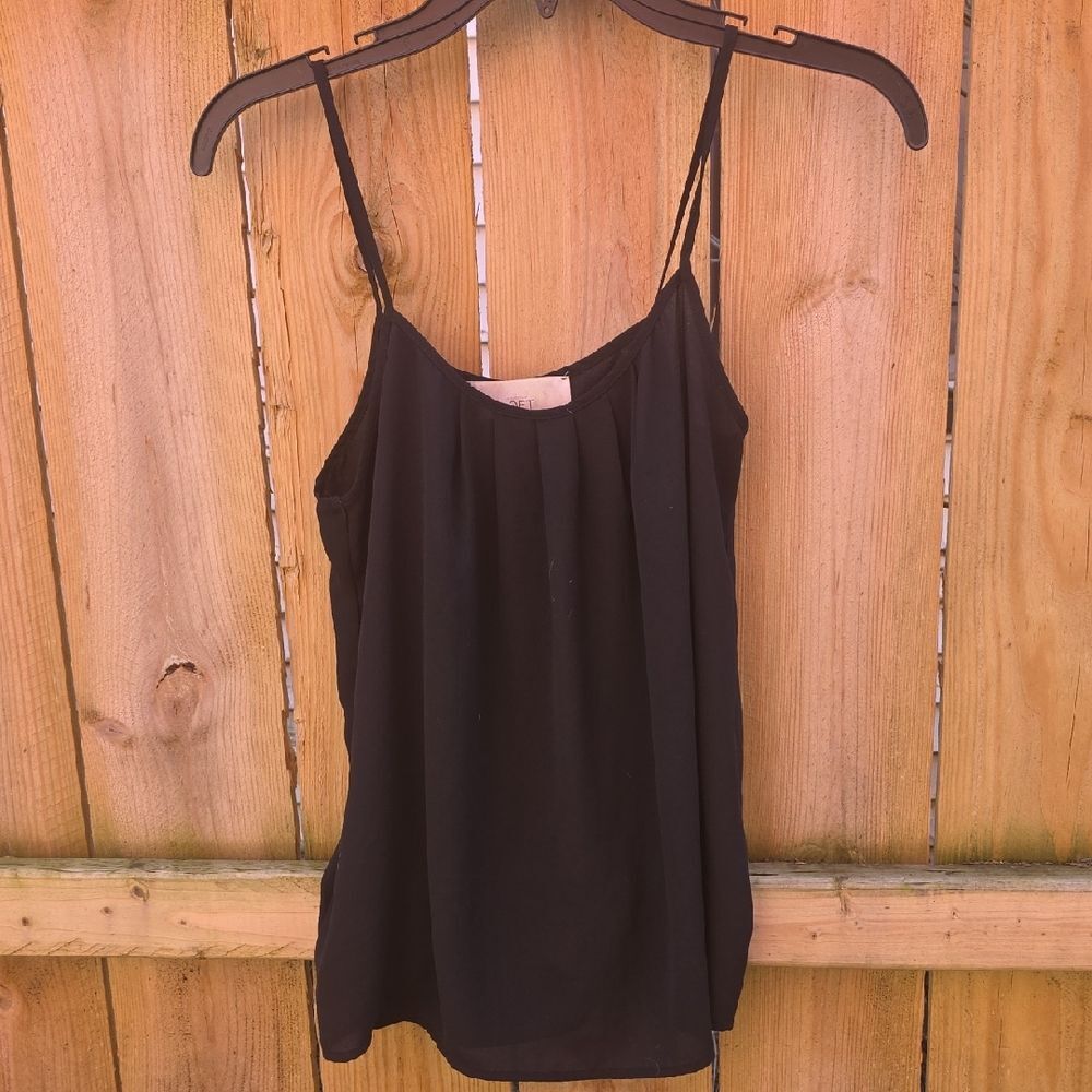 Black Spaghetti Strap Cami Top